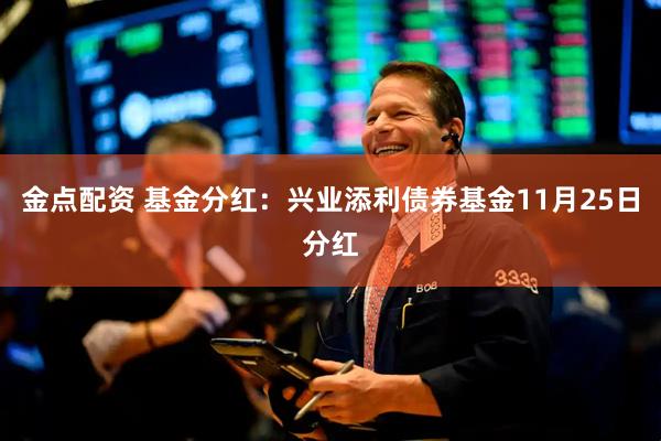 金点配资 基金分红：兴业添利债券基金11月25日分红