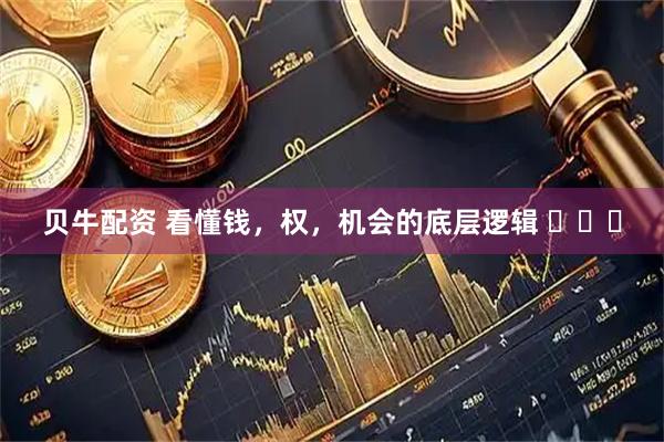 贝牛配资 看懂钱，权，机会的底层逻辑 ​​​